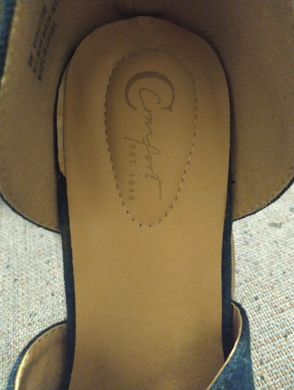 Size 9 NWOB C EST. 1946 Women’s Wedge Sandals with Ankle Strap - Picture 8 of 9